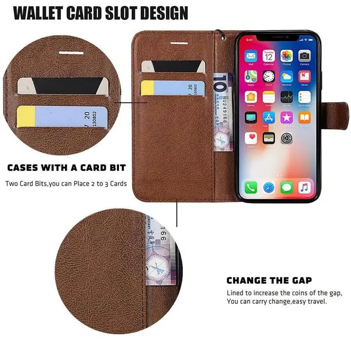 RFID Blocking Wallet Case for iPhone - Credit Card Protection Phone Case by Anti Spier