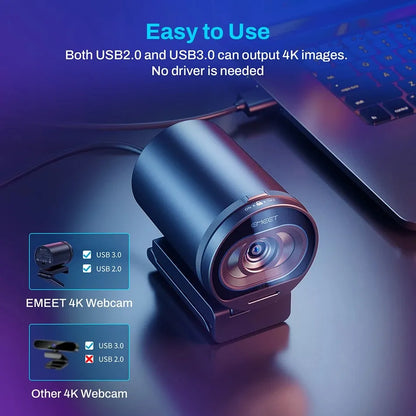 Ultra-clear 4K Live Broadcast Computer Camera by Anti Spier