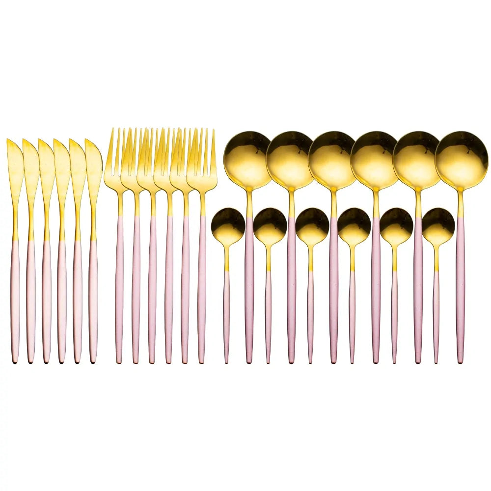 24 Pieces Luxury Cutlery Set by Anti Spier