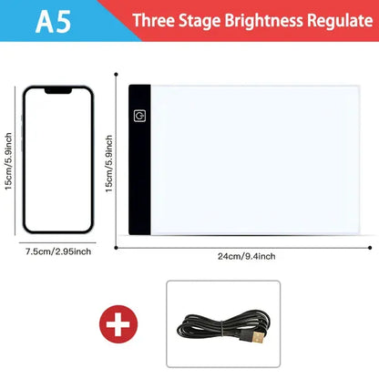 Dimmable LED Drawing Pad: Creative Kids' Gift by Anti Spier