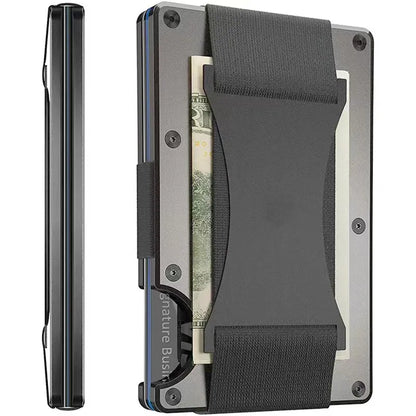 New Metal Card Bag Carbon Fiber Wallet Wallet RFID Anti-theft Swiping Blocking Technology by Anti Spier