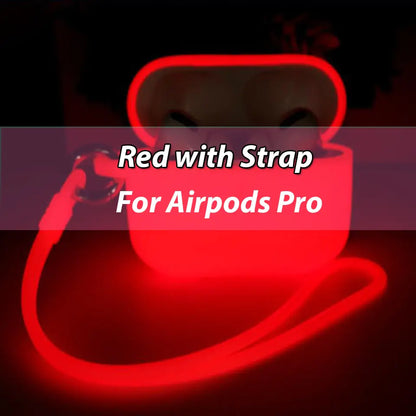 Glow-in-the-Dark Silicone Case for Apple AirPods Pro: Shockproof Protection by Anti Spier