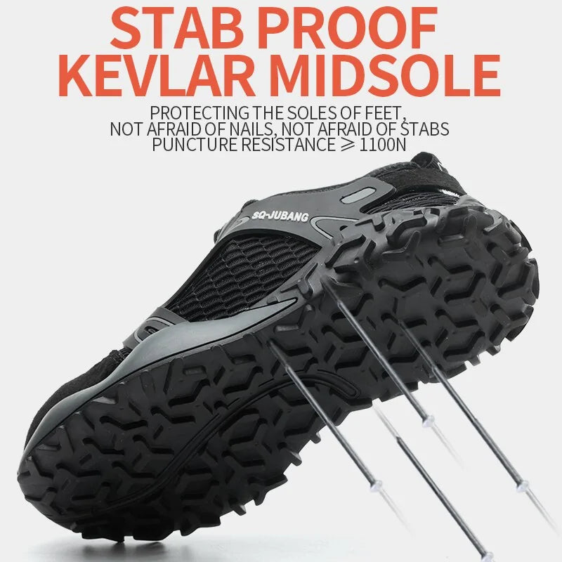 Anti-collision and Anti-smashing Breathable Safety Shoes by Anti Spier