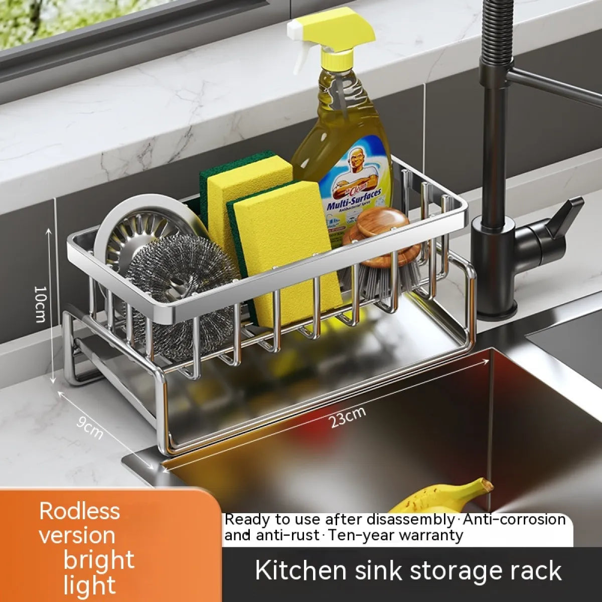 Multi-Functional Kitchen Sink Storage & Drainage Rack by Anti Spier