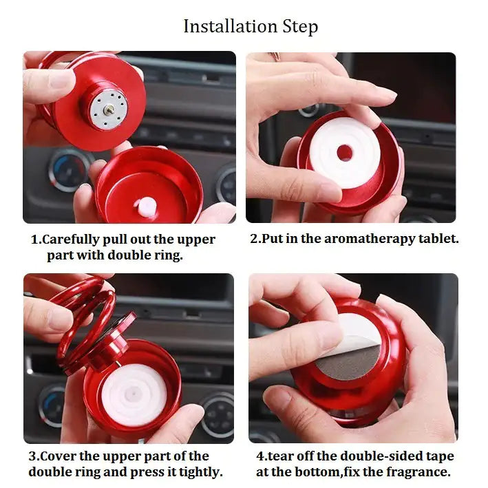 Solar Auto Rotating Ball Air Freshener by Anti Spier