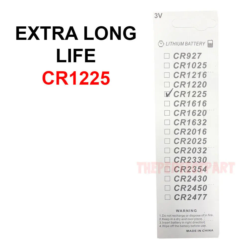 5 PCS New Lithium Battery 3V CR1225 /CR 1225 Button Cell Watch EXTRA LONG LIFE by Anti Spier
