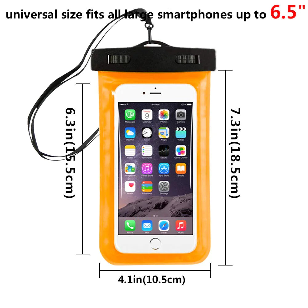 3 Pack Waterproof Floating Cell Phone Pouch Dry Bag Case Cover For Phone Samsung by Anti Spier