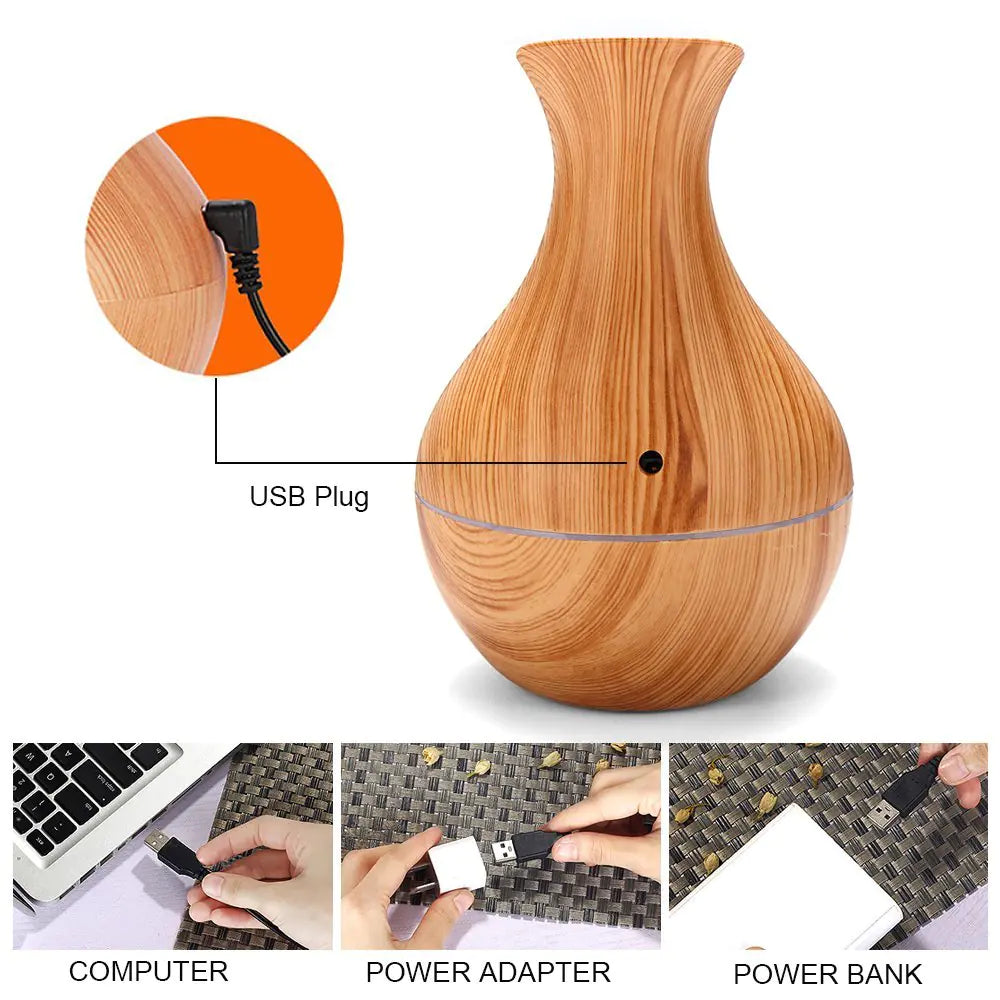 LED Ultrasonic Aromatherapy Essential Oil Diffuser by Anti Spier