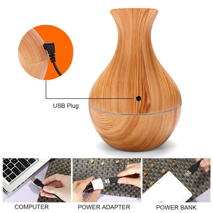 LED Ultrasonic Aromatherapy Essential Oil Diffuser by Anti Spier