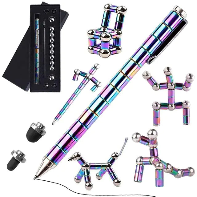 Multifunctional Deformable Magnet Fidget Pen by Anti Spier