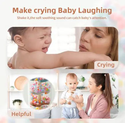 Hourglass Rain Music Baby Rattle by Anti Spier