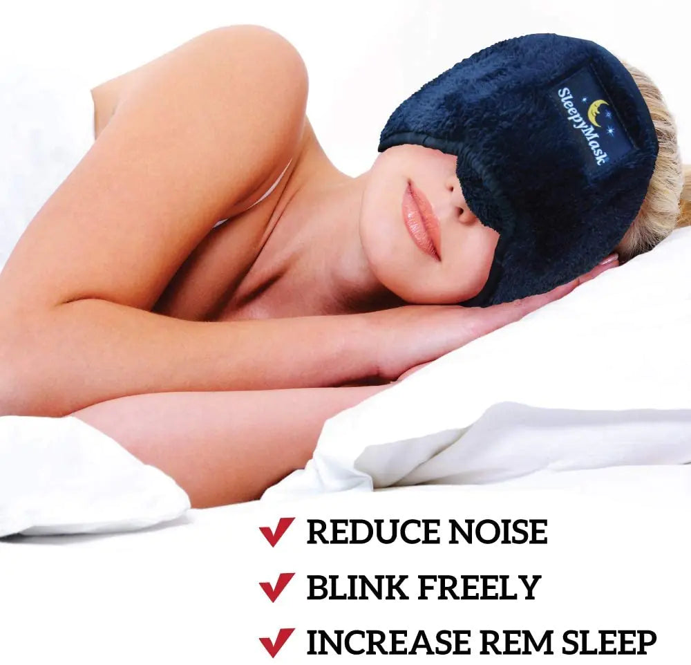 The Perfect Travel Sleeping Mask - Innovative Above Nose Light Blocking by Anti Spier