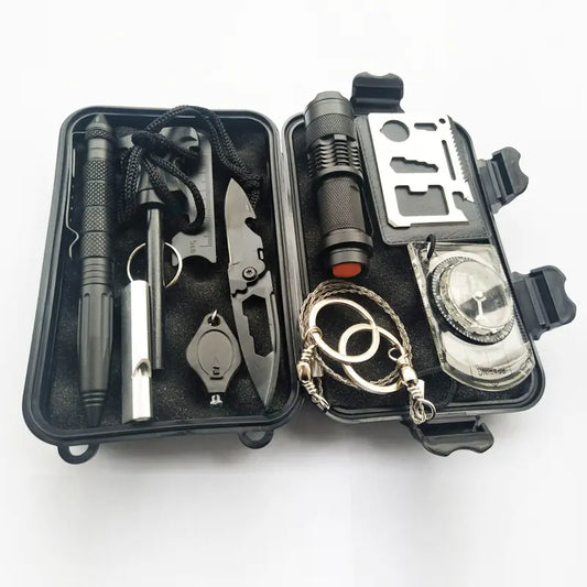 Survival Tool Set for Outdoor Emergency and Travel by Anti Spier