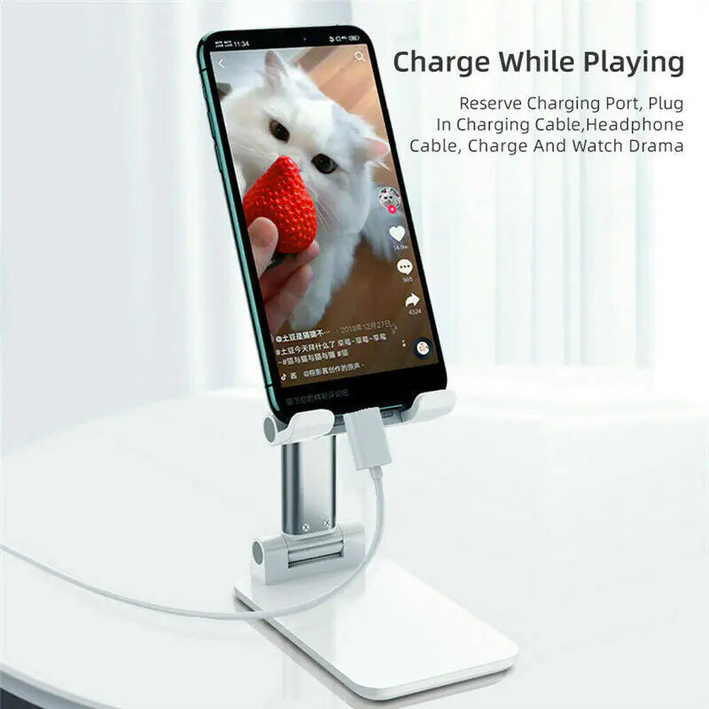 Adjustable Cell Phone Tablet Stand Desktop Holder Mount Mobile Phone iPad iPhone by Anti Spier