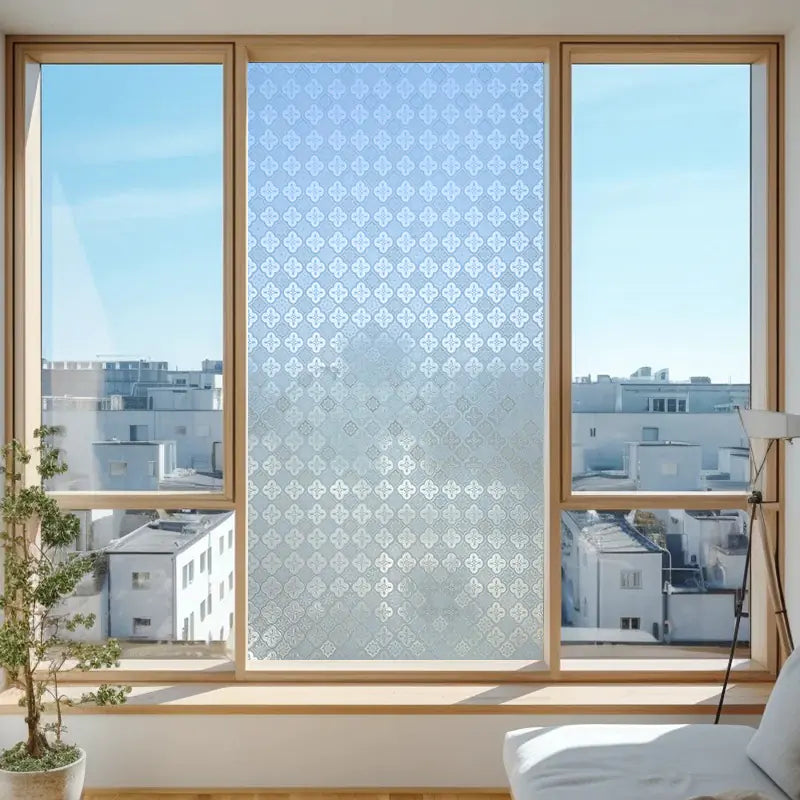 Static Cling Window Film - Frosted 3D Decorative Vinyl by Anti Spier