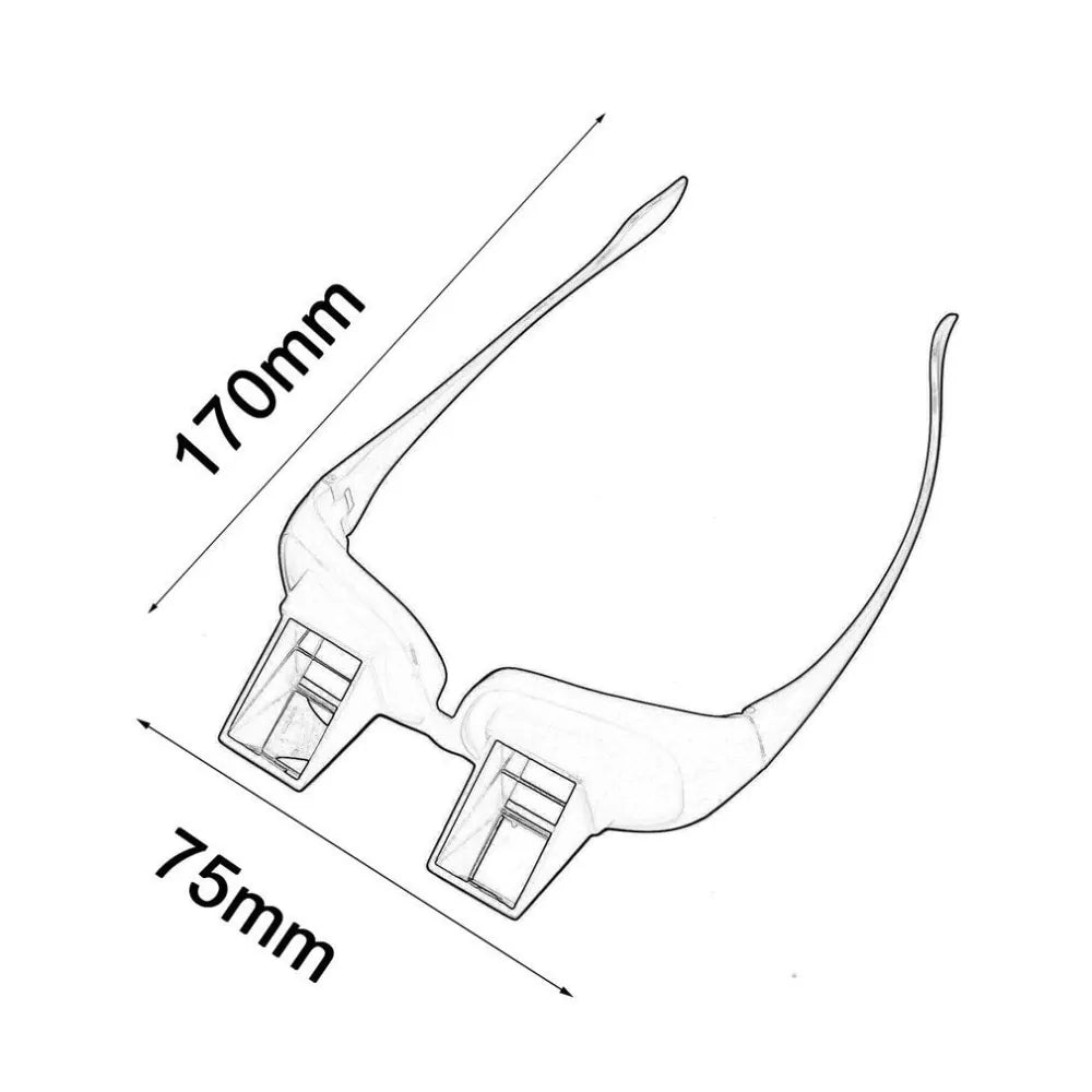 Lazy Periscope Horizontal Reading TV Sit View Glasses by Anti Spier