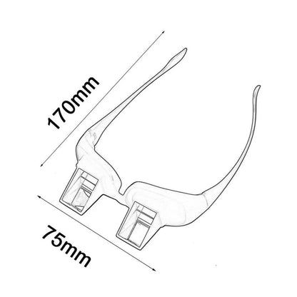 Lazy Periscope Horizontal Reading TV Sit View Glasses by Anti Spier