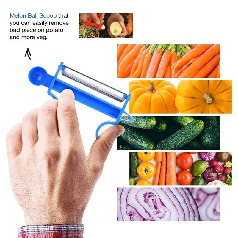 Magic Trio Peeler, Slicer and Shredder by Anti Spier