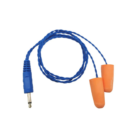 Bumooby Racing Radios Earbuds Mono Noise Reduction Balanced Armature Foam Earbuds for Racing Radios Communications Electronics- 1/8" Plug (Blue line) by Anti Spier