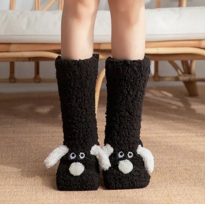 Women’s Plush Dog Socks by Anti Spier
