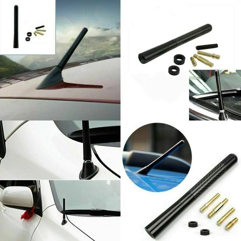 Universal Car Auto Roof Fender Radio FM AM Signal Antenna Aerial Extend Carbon by Anti Spier