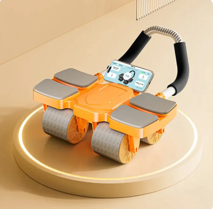 Smart Abdominal Wheel with Auto-Rebound & Fitness App Integration by Anti Spier
