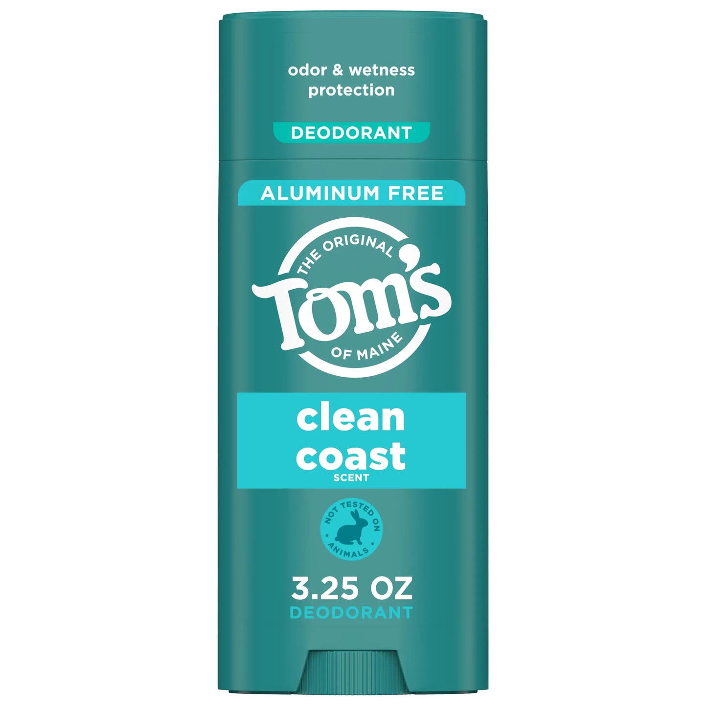 Tom’s of Maine Clean Coast Aluminum Free Natural Deodorant For Women & Men | Goes on Clear | Odor & Wetness Protection | Naturally Derived and Moisture-Locking Ingredients | 3.25 oz 3.25 Ounce (Pack of 1) by Anti Spier