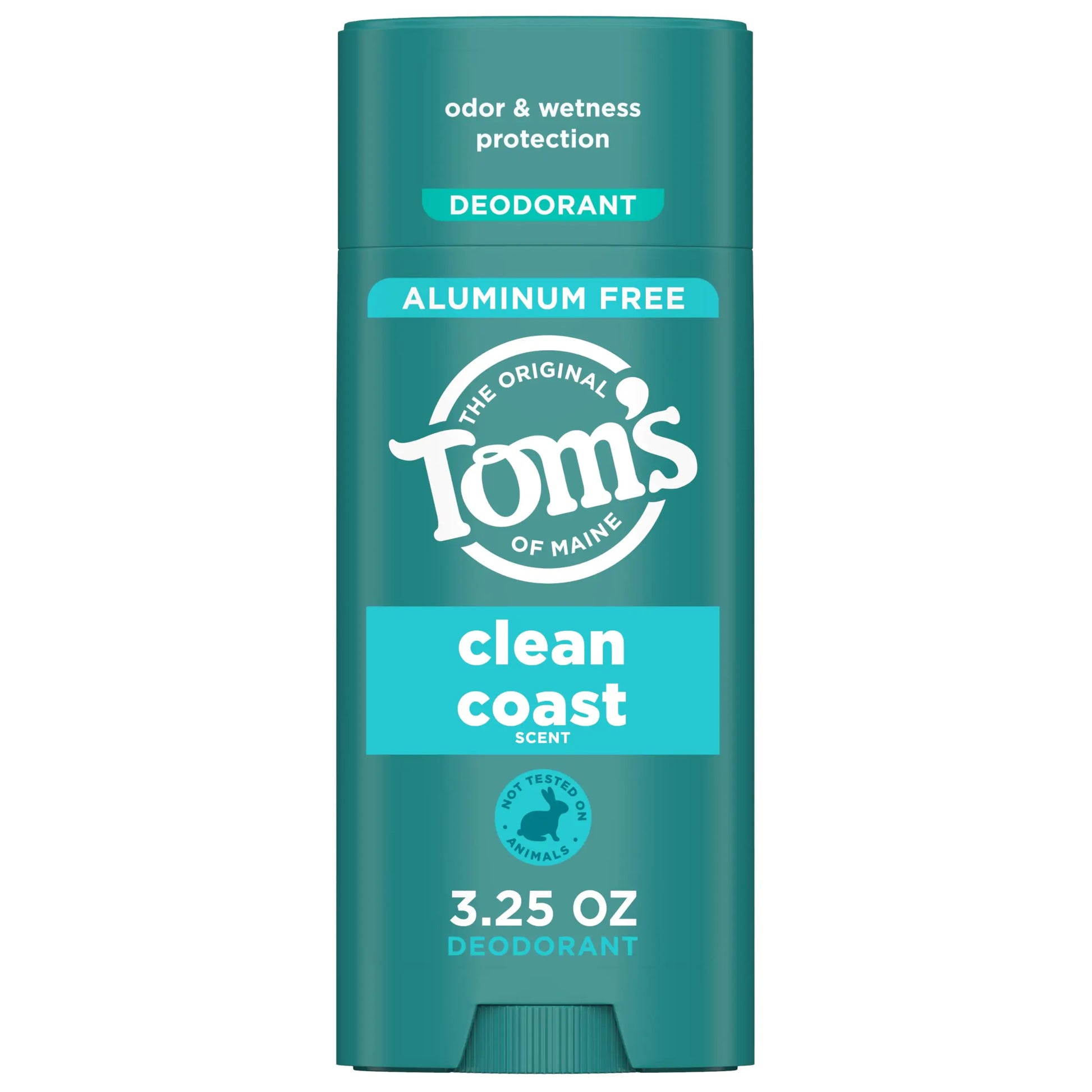 Tom’s of Maine Clean Coast Aluminum Free Natural Deodorant For Women & Men | Goes on Clear | Odor & Wetness Protection | Naturally Derived and Moisture-Locking Ingredients | 3.25 oz 3.25 Ounce (Pack of 1) by Anti Spier