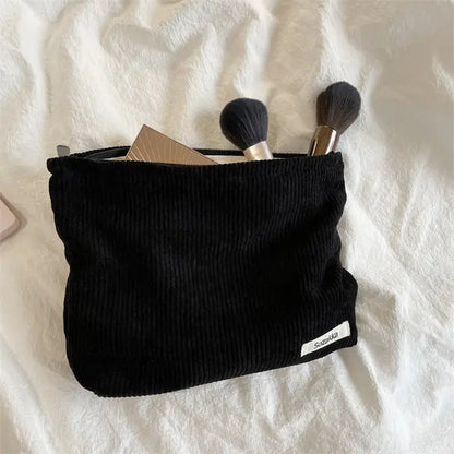 Corduroy Makeup Organizer Clutch by Anti Spier