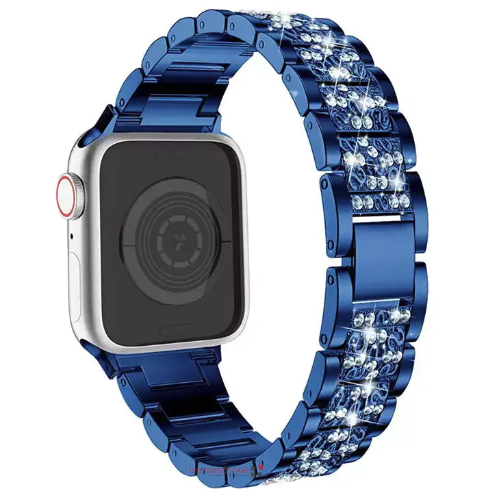 Crystal Bling Band Case iWatch Strap For Apple Watch Ultra Series 8 7 SE 6 5 4 3 by Anti Spier