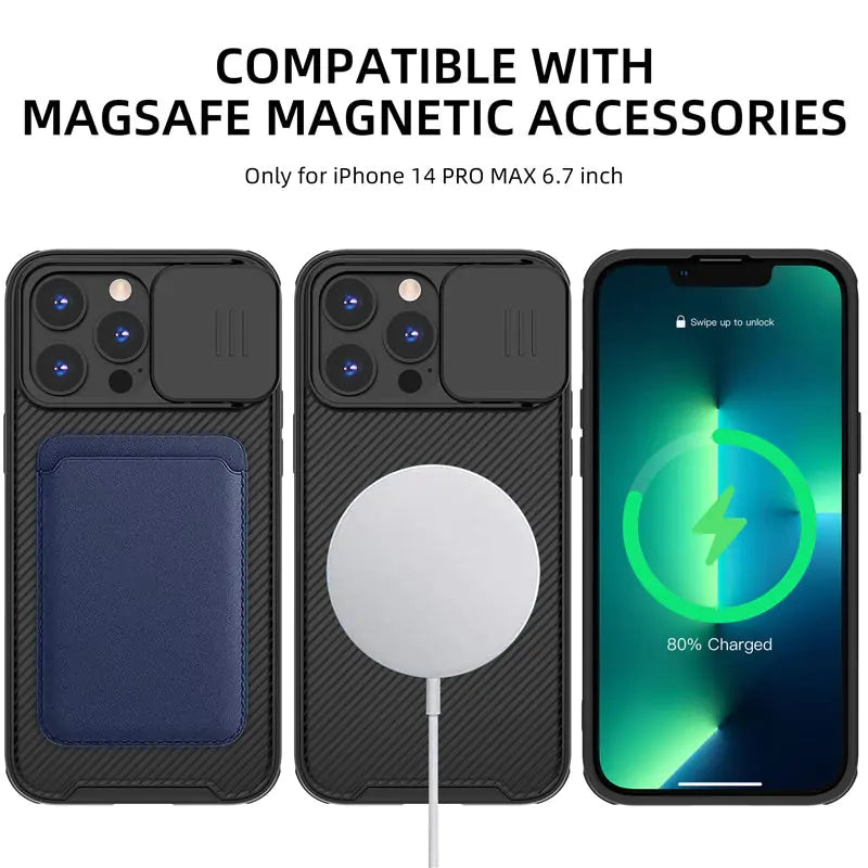 Slide Camera Lens Magsafe Charging Case by Anti Spier