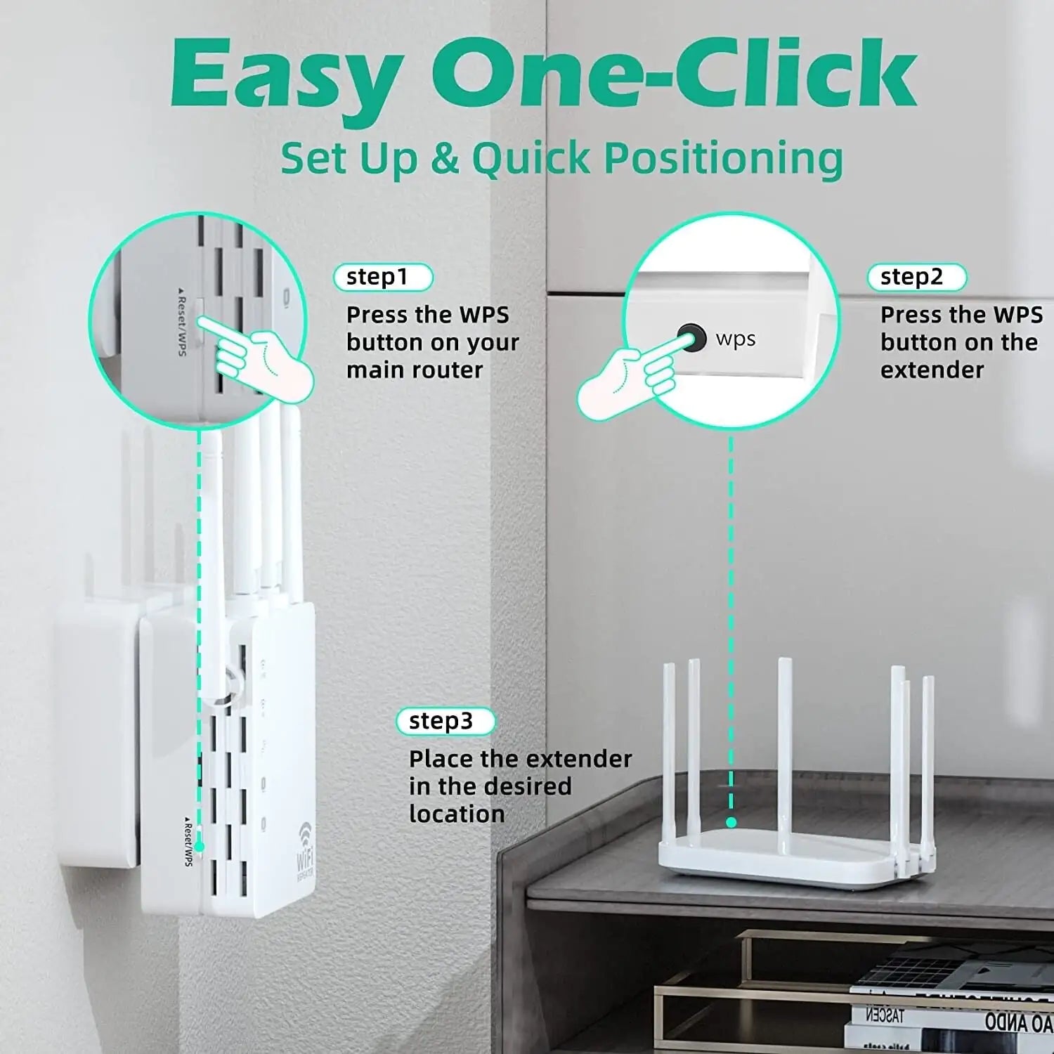 WiFi Range Extender Internet Booster Network Router Wireless Signal Repeater by Anti Spier