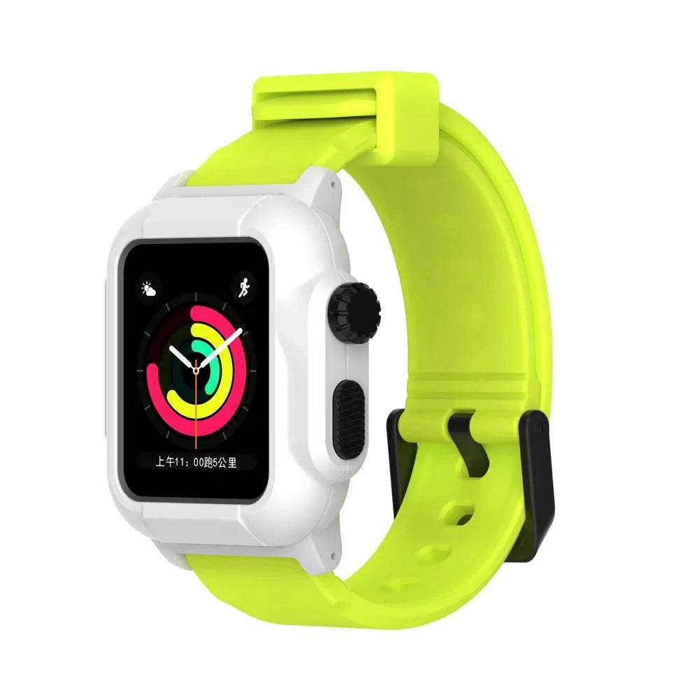 Waterproof Box Case Strap For Apple Watch by Anti Spier