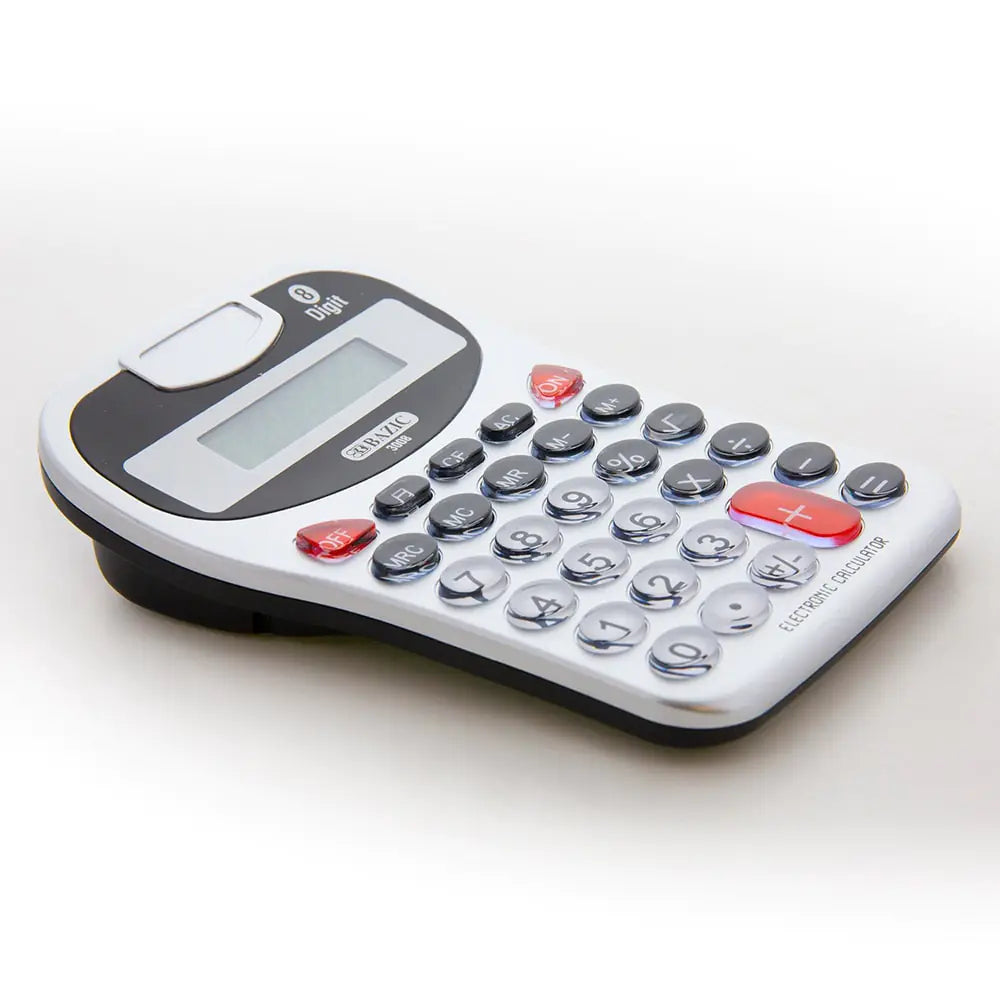 8-Digit Silver Desktop Calculator w/ Tonecalc by Anti Spier