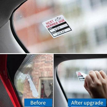 300 Oil Change Service Reminder Stickers Clear Window Lite Sticker Pack 2"x2" US by Anti Spier