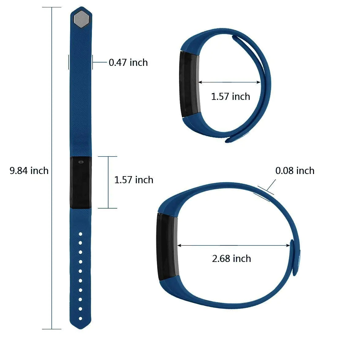 SmartFit Slim Activity Tracker And Monitor Smart Watch With FREE Extra Band by Anti Spier