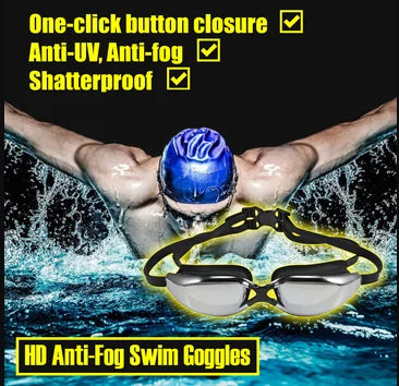 HD Anti - Fog Swim Goggles by Anti Spier