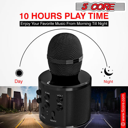 5Core Wireless Karaoke Microphone Bluetooth Mic Portable Handheld Microfonos Inalambricos by Anti Spier