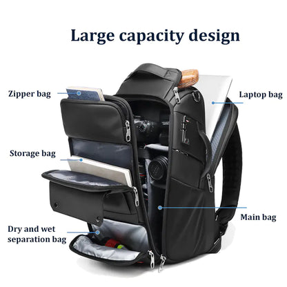 Large Capacity Camera & Laptop Backpack by Anti Spier