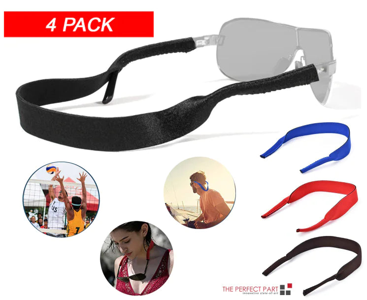 4-Pack Sports Sunglasses Neck Cord Strap Eyeglass Glasses String Lanyard Holder by Anti Spier
