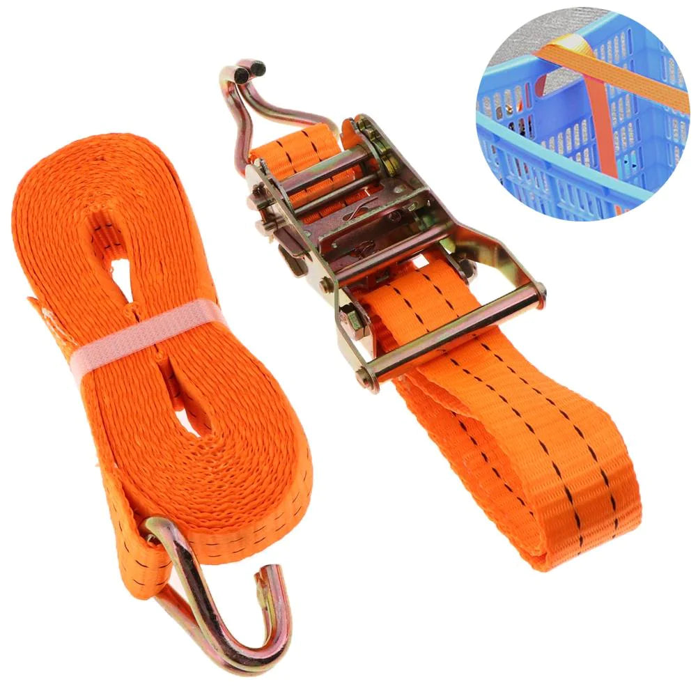 4 PK Ratchet Tie Down Straps 1.5" x 15 Feet 4,000 LB Safety J Hook Heavy Duty US by Anti Spier