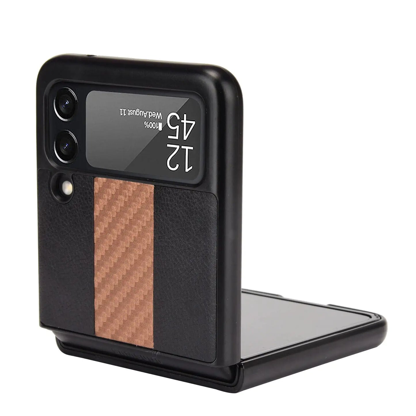 For Samsung Galaxy Z Flip 3 5G Slim Folding Leather Shockproof Phone Case Cover by Anti Spier