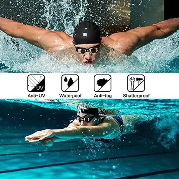 HD Anti - Fog Swim Goggles by Anti Spier