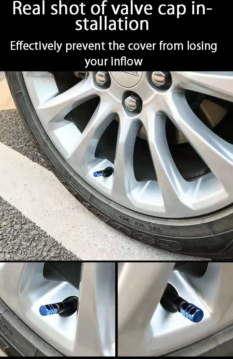 Aluminum Alloy Car Wheel Tire Valve Caps by Anti Spier