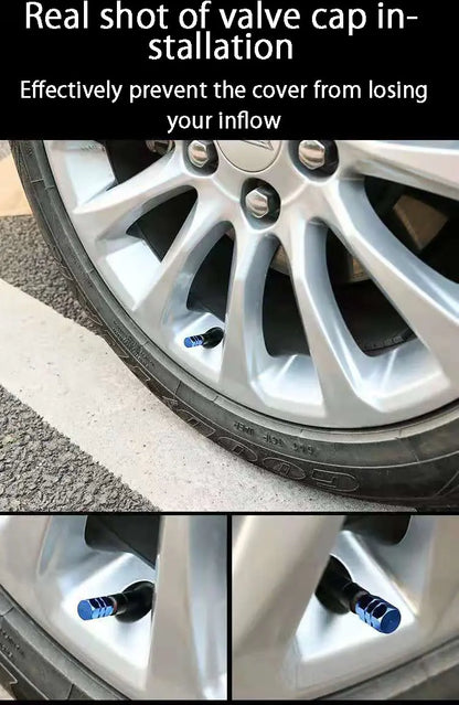 Aluminum Alloy Car Wheel Tire Valve Caps by Anti Spier