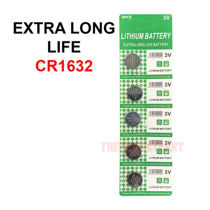 5 PACK FRESH LONG LIFE CR1632 ECR1632 1632 3V Lithium Coin Battery Expire 2031 by Anti Spier