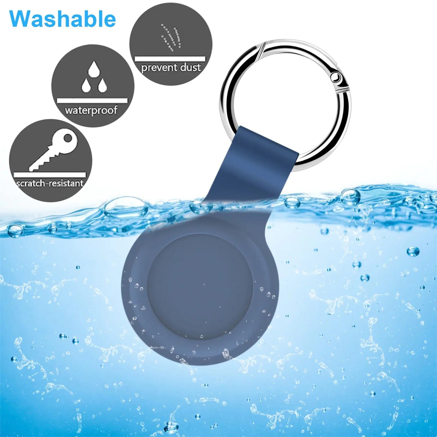 Silicone Airtag Keychain Case by Anti Spier
