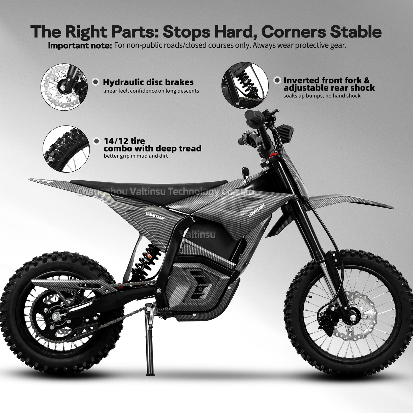 OEM Oem 40Mph 3840W Brushless Motor Performance Electric Dirt Bike Off Road Electric Pit Bike