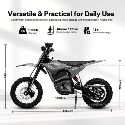 OEM Oem 40Mph 3840W Brushless Motor Performance Electric Dirt Bike Off Road Electric Pit Bike