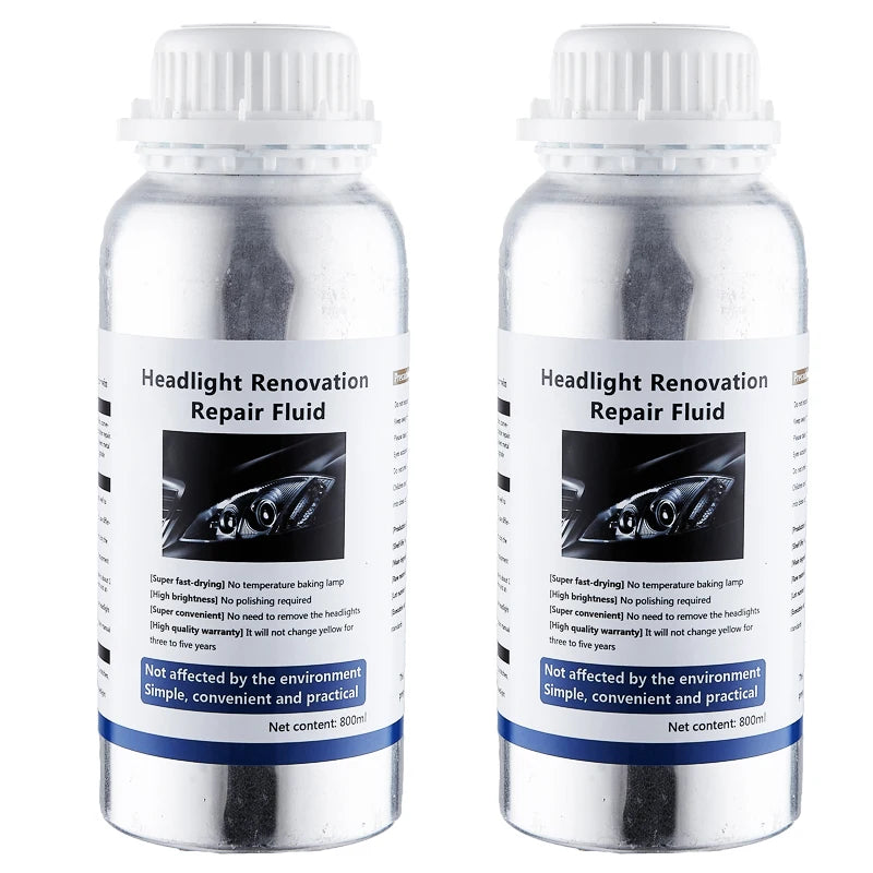 800ML Car Headlight Polishing Liquid Polymer Car Headlamp Renovation Restoration Cleaning Agent Auto Repair Products by Anti Spier